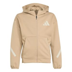 jw4004-full-zip-hoodie-for-kids-adidas-z-n-e-warm-sandstone-beige