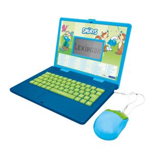 jc598sfi1-bilingual-educational-computer-with-124-activities-lexibook-schtroumpfs-green-blue-one-size