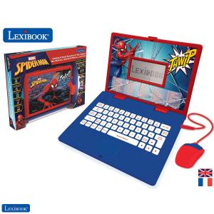 jc598spi1-educational-computer-124-french-english-activities-lexibook-spiderman-red-one-size