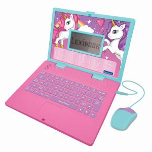 jc598unii1-bilingual-talking-educational-laptop-lexibook-licorne-pink-one-size