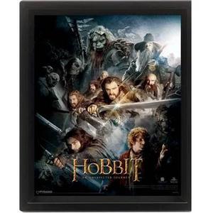 64hob012-3d-lenticular-frame-pyramid-hobbit-dark-montage-black-blue-20-5x4-5x25-5-cm